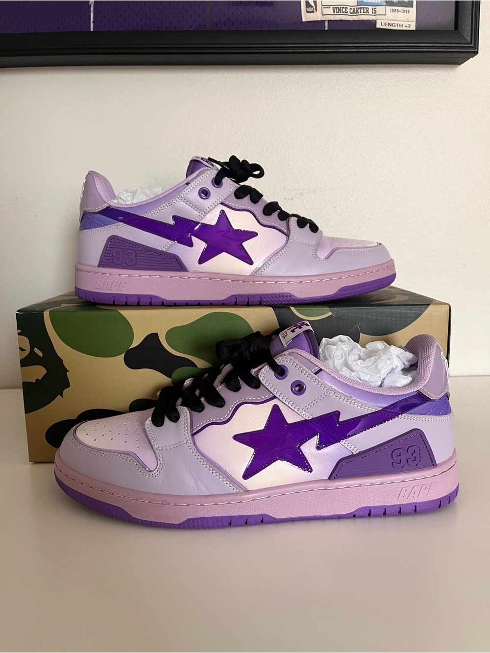 A Bathing Ape Bape SK8 Sta Purple, Used (Size US Men’s 10.0)